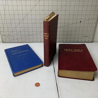#16 Gospel Interpretations, Pratt & Spencers Works and The Holy Bible New International Version 