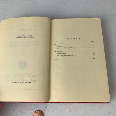 #55 Cicero De Re Publica De Legibus With English Translation