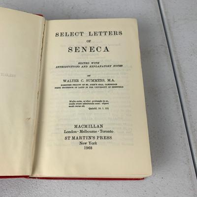 #122 Select Letters of Seneca By Walter C. Summers