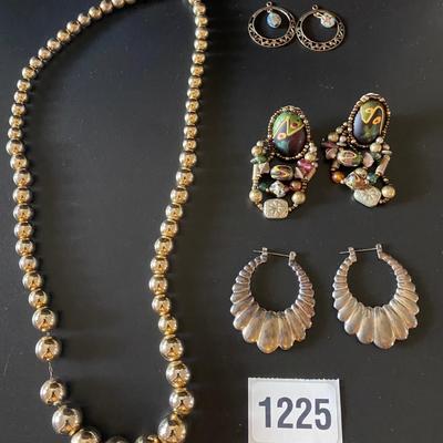 Necklace and earrings