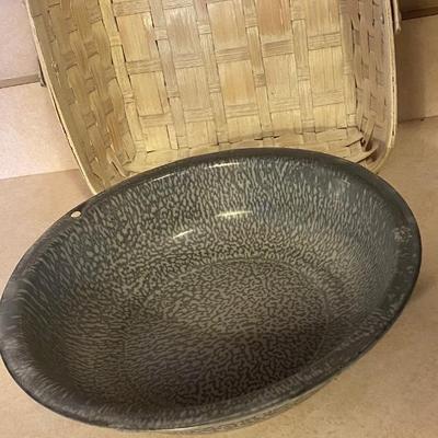 Basket and tin