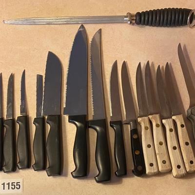 Knives and sharpener