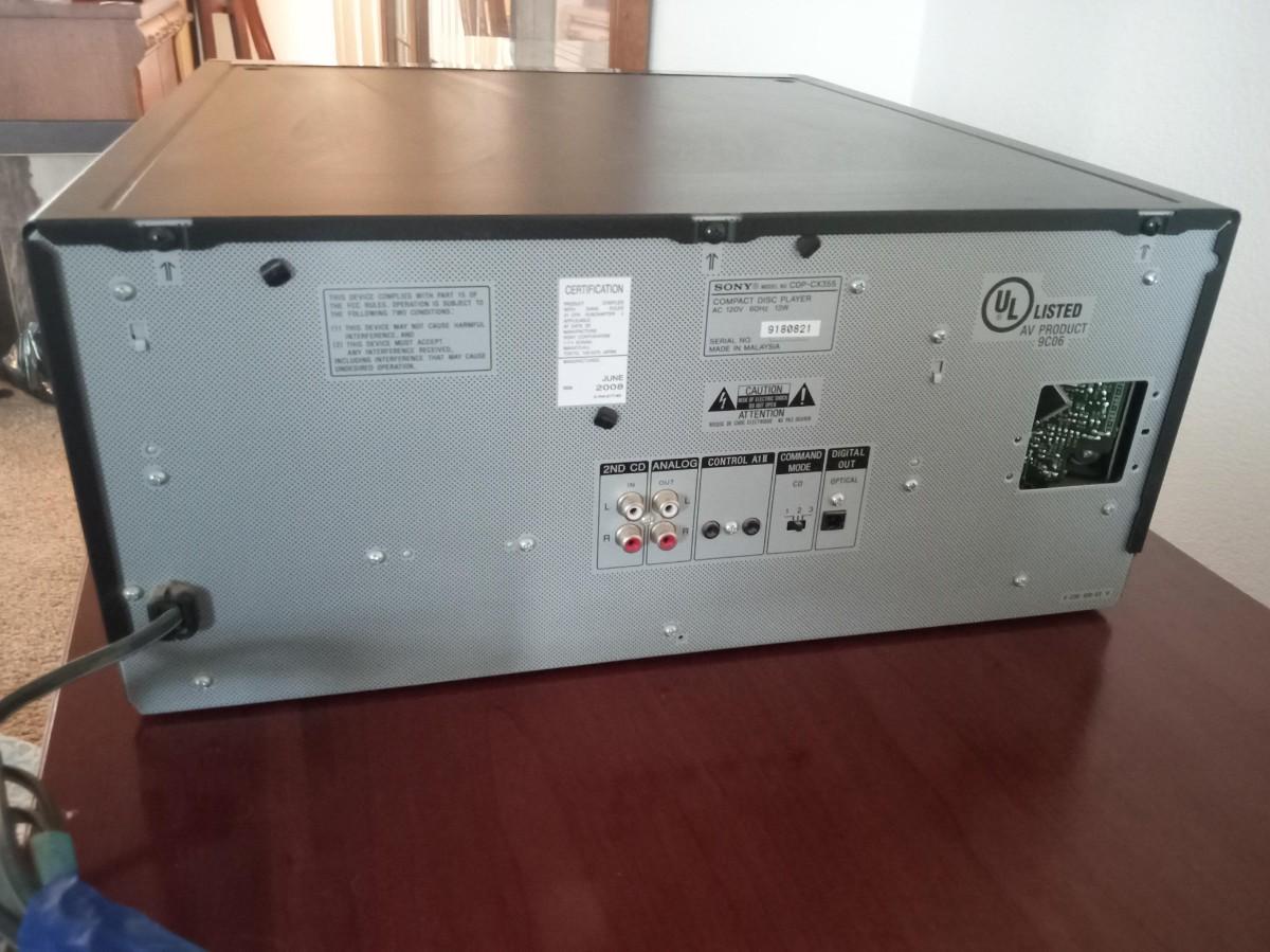 SONY MEGA STORAGE 300 CD DISC PLAYER CDPCX355