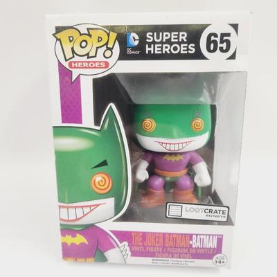 FUNKO POPS THE JOKER - BATMAN - BATMAN LOOT CRATE EXCLUSIVE- UNOPENED