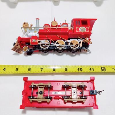 BACHMANN HAWTHORNE VILLAGE BUDWEISER "HOLIDAY EXPRESS" TRAIN ON30