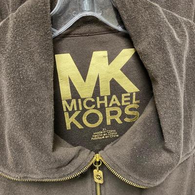 Michael by Michael Kors Dark Brown Terry Two Piece Loungwear Jogging Suit