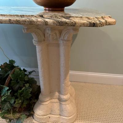 Stunning marble column console