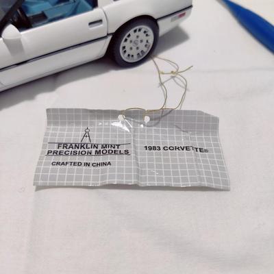 FRANKLIN MINT DIECAST 1983 CHEVROLET CORVETTE SPORT COUPE 1:24 #1455/1983