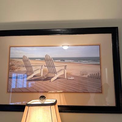 Beach chairs artwork