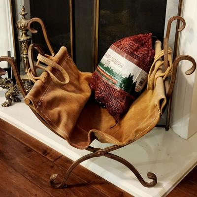 Solid Bronze & Iron Fireplace Screen and Tools - for your chestnuts roasting on an open fire!