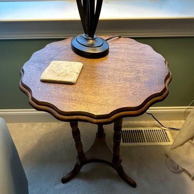 Antique Scalloped side table