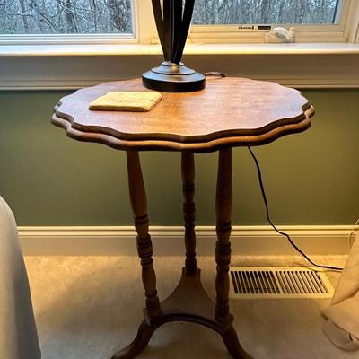 Antique Scalloped side table