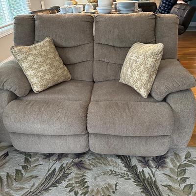 Beige sofa and loveseat (recliner)