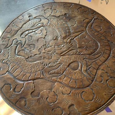 ORIENTAL CARVED TABLE