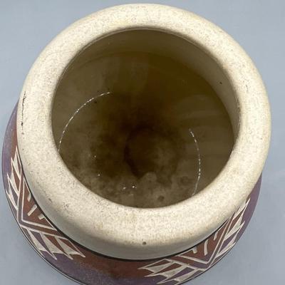 Vintage Sioux Pottery Native American Decorative Bowl Vase