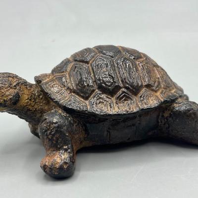 Vintage Plaster Tortoise Turtle Reptile Decor Figurine