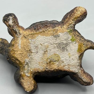 Vintage Plaster Tortoise Turtle Reptile Decor Figurine