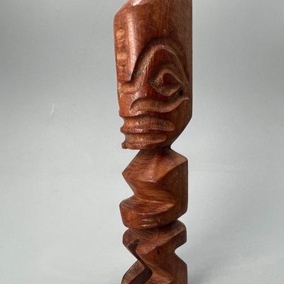 Retro Hand Carved Wooden Tropical Tiki Totem Letter Opener Knife