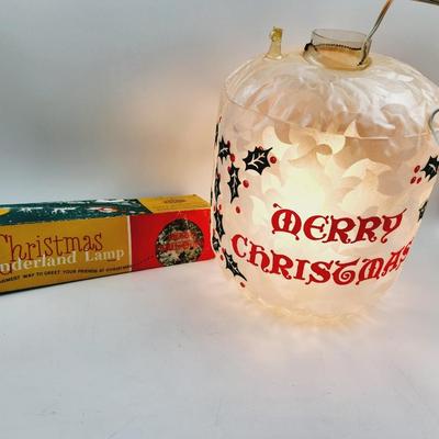VINTAGE CHRISTMAS WONDERLAND LAMP
