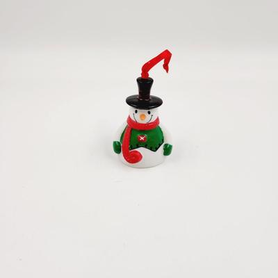 CUTE CERAMIC CHRISTMAS SNOWMAN BELL