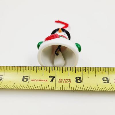 CUTE CERAMIC CHRISTMAS SNOWMAN BELL