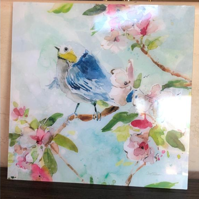 Watercolor Style Bird Wall Decor