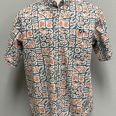 Men's Reyn Spooner Button Front Hawaiian Shirt Size Large