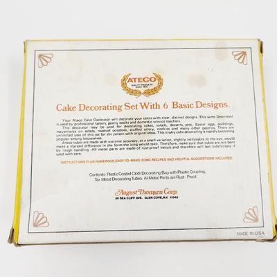 VINTAGE FANCY PASTRY DECORATIVE SET