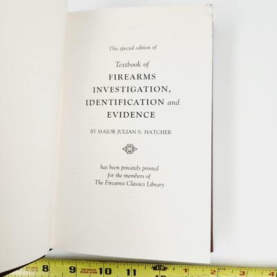 TEXTBOOK OF FIREARMS INVESTIGATION IDENTIFICATION AND EVIDENCE HARDBACK BOOK