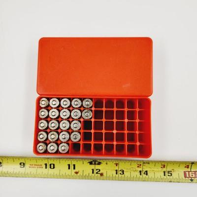 SUPER X .38 AMMO & PLASTIC CASE