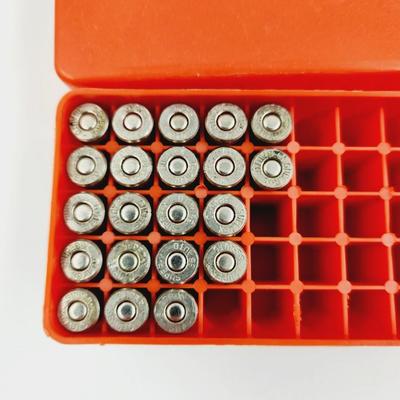 SUPER X .38 AMMO & PLASTIC CASE