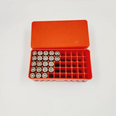 SUPER X .38 AMMO & PLASTIC CASE