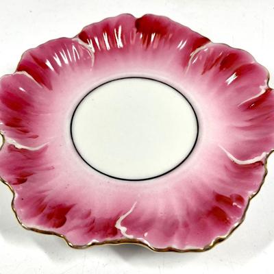 Japan Pink flower petal shaped decorative plate