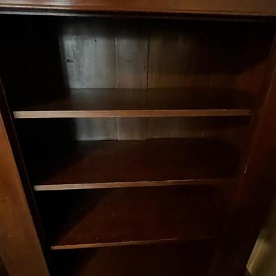 Primitive armoire-cupboard  to bookcase conversion