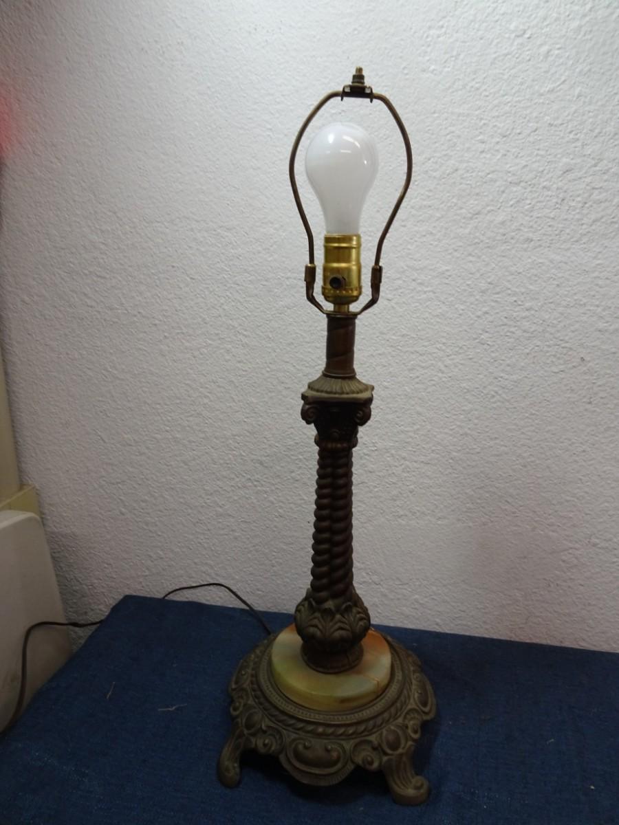 LOT 225. TABLE LAMP NO SHADE