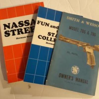 Book Lot #2- Hobby, Stamp Collection, Firearm Manual