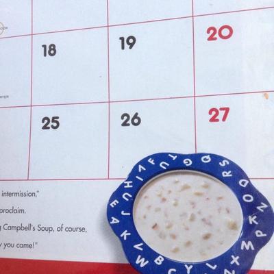 80s Campbell's Soup Calendar