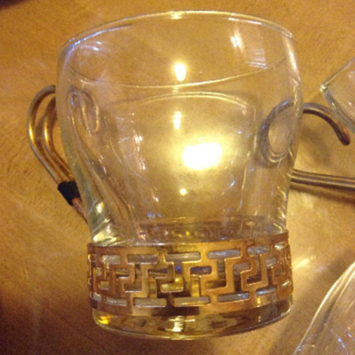 Libbey Greek Key Glasses