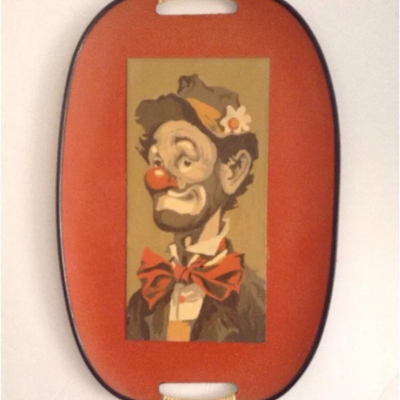 Mid Century Bamboo Clown Tray