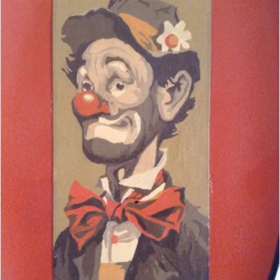 Mid Century Bamboo Clown Tray