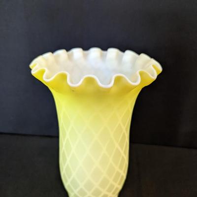 Quilted Yellow Vase