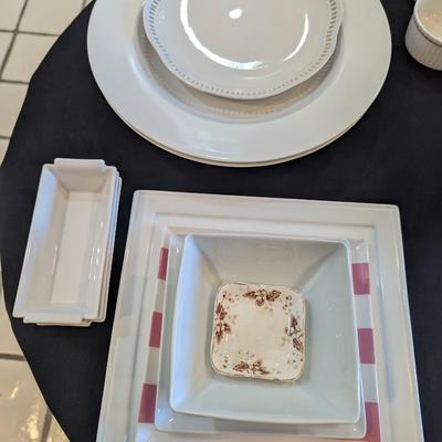 White Square Dishes & Plates