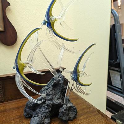 Glass Fish Sculpture 