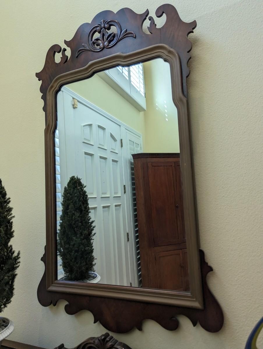 Vintage Wood Mirror