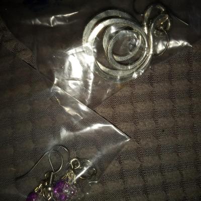 2 pair beautiful Sterling Silver Earrings