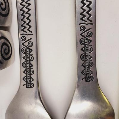 WILTON PEWTER SERVING UTENSILS & SALT & PEPPER SHAKERS ST