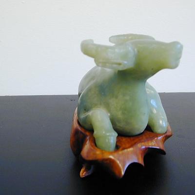 Hand Carved Soap Stone Ox Figurine Lot 438