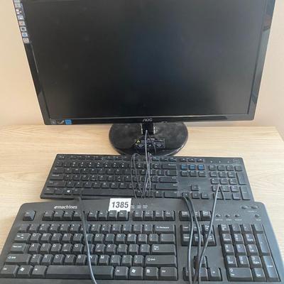 Monitor and Key Boards