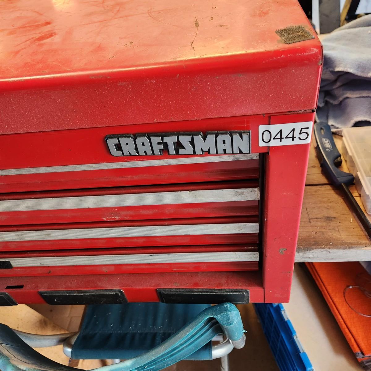 Craftsman 4 Drawer Tool Chest Tool Box - CONTENTS INCLUDED | EstateSales.org
