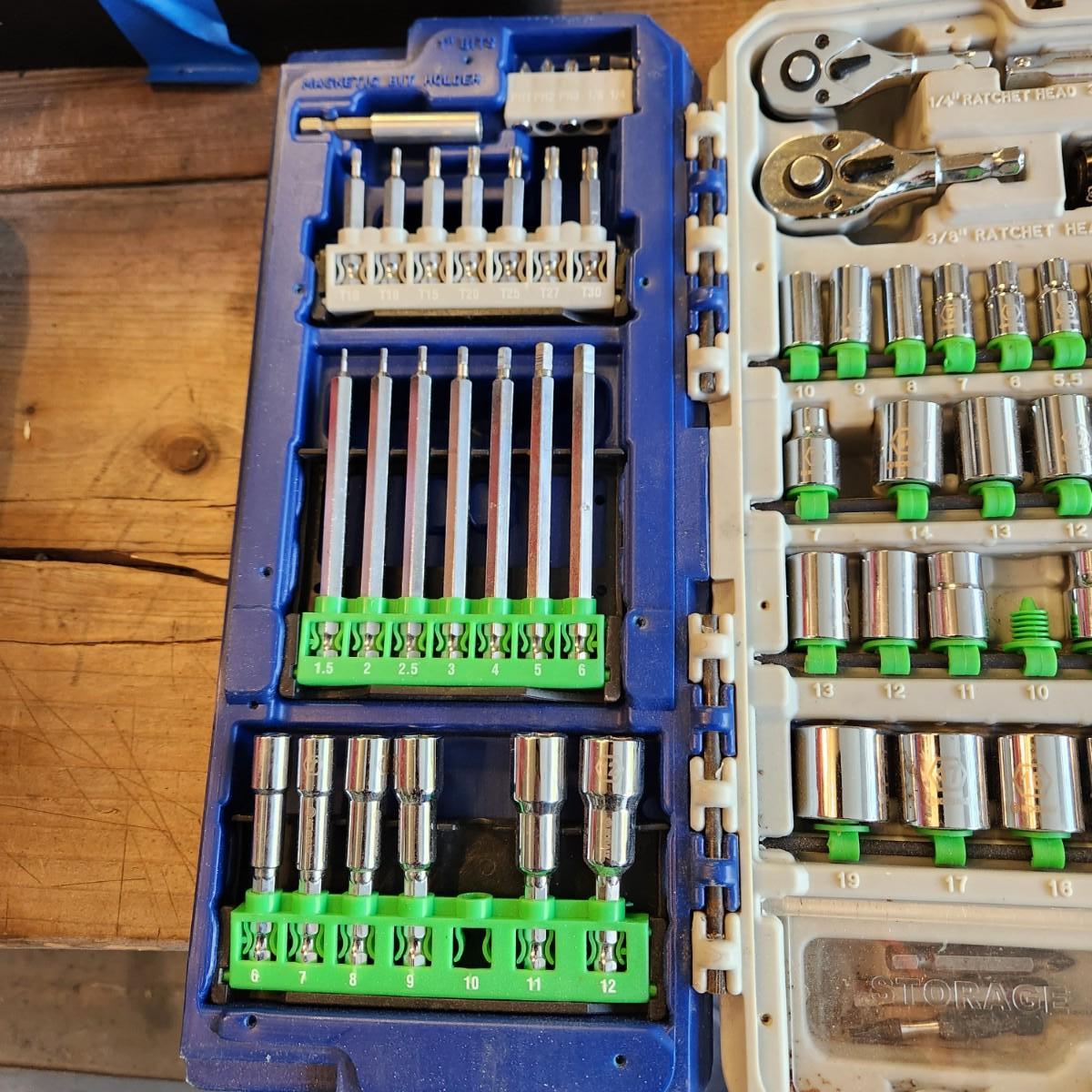 Kobalt SpeedFit Carry Case with Hex Shank Bit Set EstateSales
